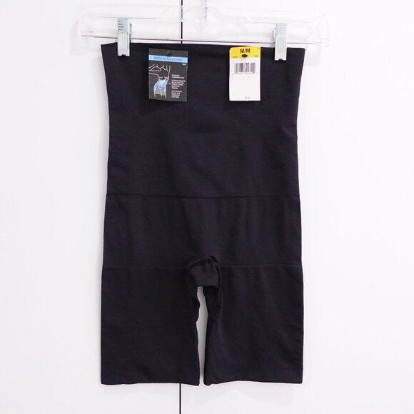 NEW Maidenform Ultra Tummy-Control Seamless High Waist Thigh Slimmer Black Sz M - Picture 1 of 4